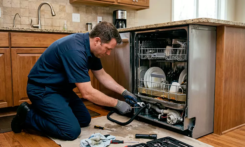 Dishwasher Not Draining Repair in Danbury, CT