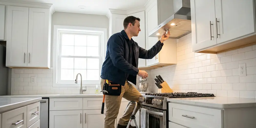 Range Hood Light Bulb Replacement in Danbury, CT