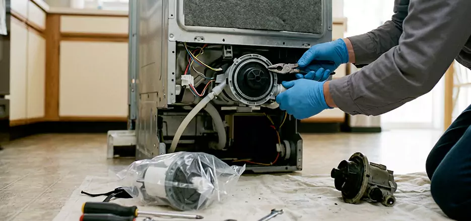 Dishwasher Motor Pump Replacement in Danbury