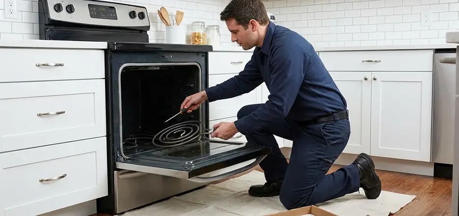 Oven Lower Heating Element Replacement in Danbury