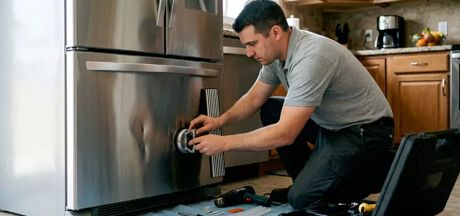 Refrigerator Panel Dent Repair in Danbury